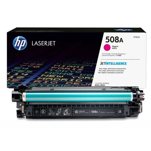 HP 508A (CF363A) Original Laser Toner Cartridge - Single Pack - Magenta - 1 Each - 5000 Pages - CF363A