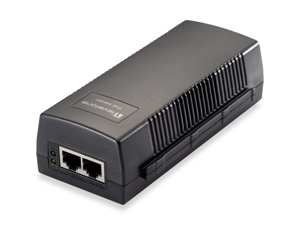 Levelone POI-3010, Gigabit PoE Injector, 802.3at/af PoE, 30W - 55205903