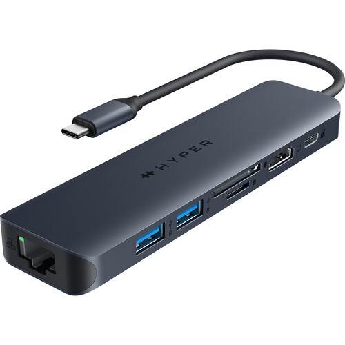 Hyper Drive Next 7-Port USB-C Hub (Midnight Blue) - HD4003GL