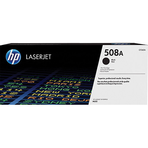HP 508A (CF360A) Original Laser Toner Cartridge - Single Pack - Black - 1 Each - 6000 Pages