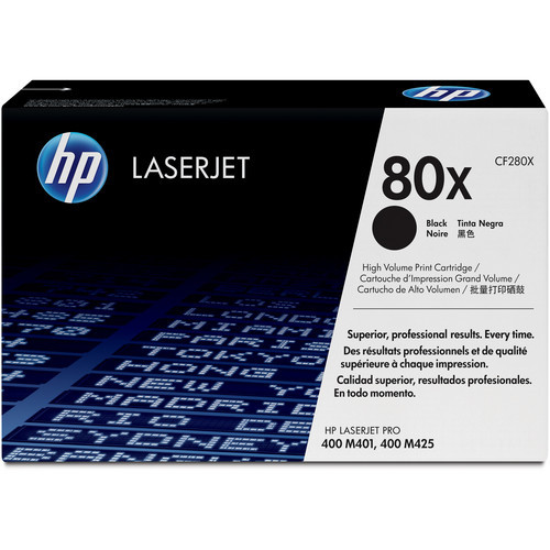 HP 80X High Capacity Black Toner Cartridge - CF280X