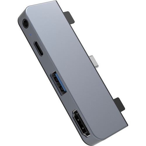 Hyper Drive HD319E 4-Port USB-C Hub for iPad Pro 2018 (Space Gray) - HD319E-GRAY