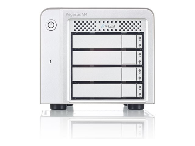 Promise Pegasus M4 - Hard drive array - 8 TB - 4 bays (SATA-300) - SSD 2 TB x 4 - Thunderbolt, USB 3.1 Gen 2 (external)  -PGM4XXXTB3T08U