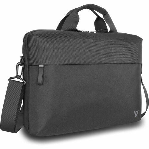 V7 RPET Eco-Friendly Recycled material Business Briefcase Topload for 14.1" Notebook Laptop Carrying Case - Black - CTP14-ECO2