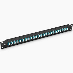 Enet 12 Port Duplex LC SMF SMF PATCH PANEL 1RU Rack Mount - LCPP-SM-12PD-ENC