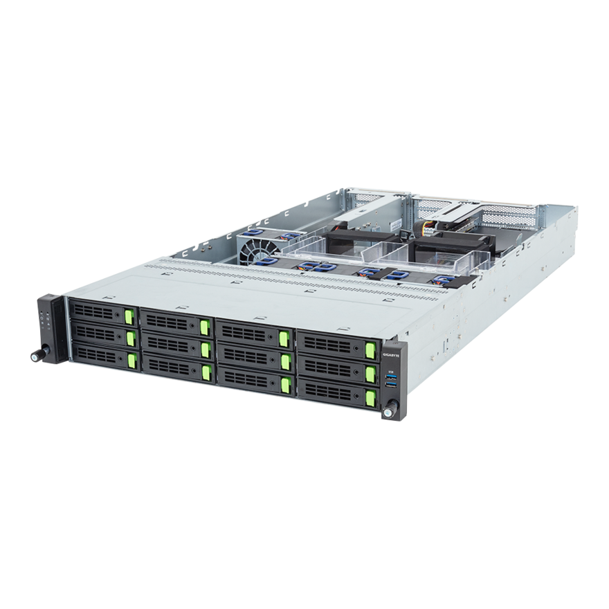 Gigabyte R263-ZG0-AAL2 Rack Server - AMD EPYC 9005/9004 - 2U UP 4 x PCIe Gen5 GPUs
