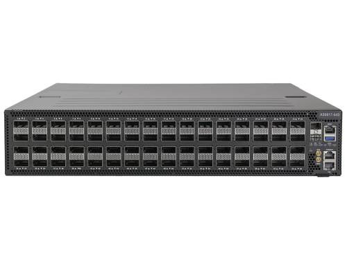 Edgecore AIS800-64D, 64 X 800G QSFP-DD800 PORTS, BROADCOM TOMAHAWK 5 51.2TBPS ASIC, QUAD-CORE INTEL XEON D1713NTE CPU, DUAL HOT-SWAPPABLE 3000W AC PSUS , 3 YEARS HARDWARE WARRANTY - AIS800-64D-AF-UN