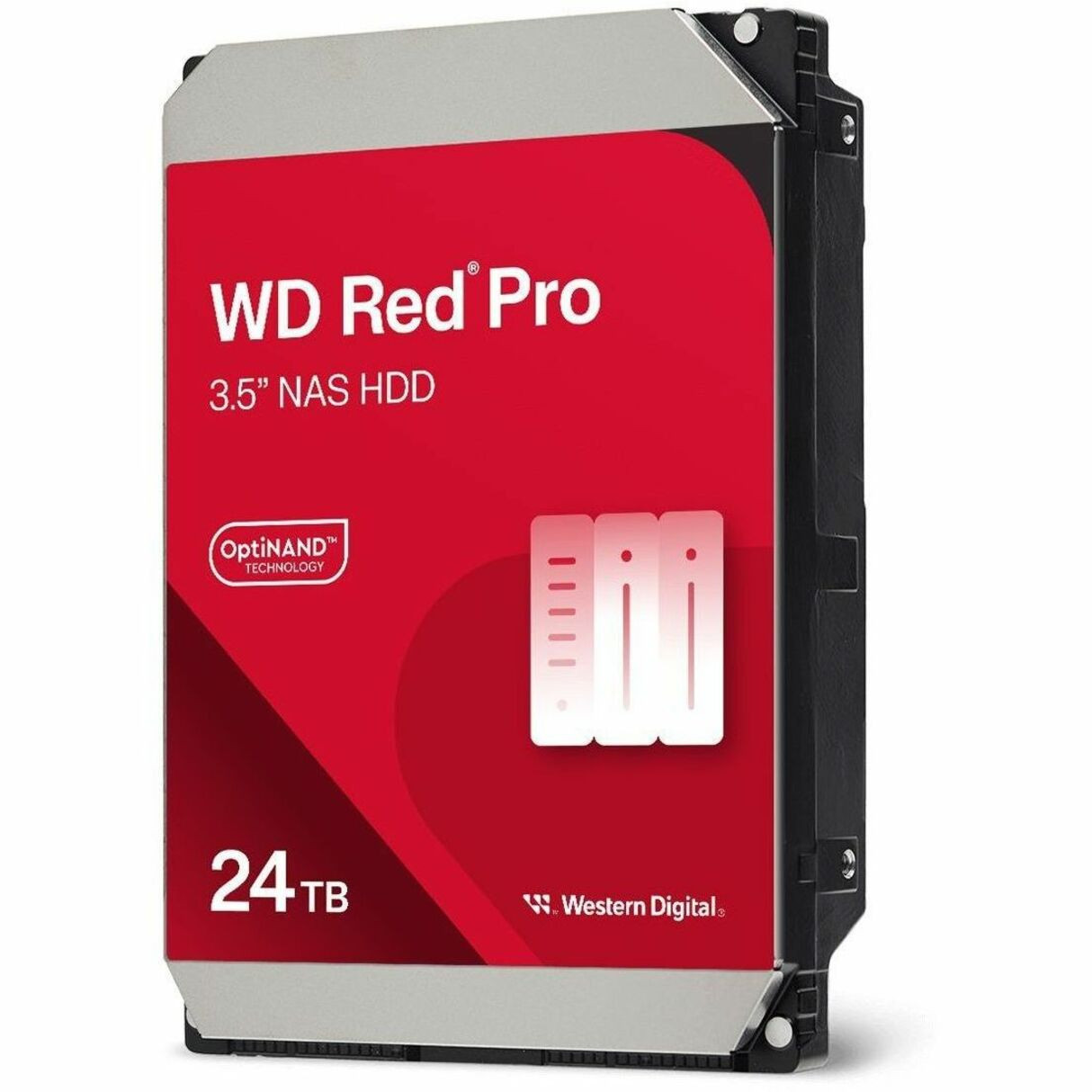 Western Digital RED PRO 24 TB Hard Drive - 3.5" Internal - SATA (SATA/600) - Conventional Magnetic Recording (CMR) Method - WD240KFGX-20PK