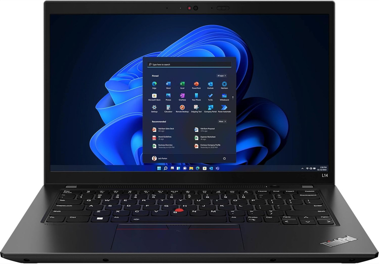Lenovo ThinkPad L14 Gen 5 21L2S3SR00 14" Notebook - WUXGA - Intel Core Ultra 5 135U - vPro Technology - 32 GB - 256 GB SSD - English (US) Keyboard - Black - 21L2S3SR00
