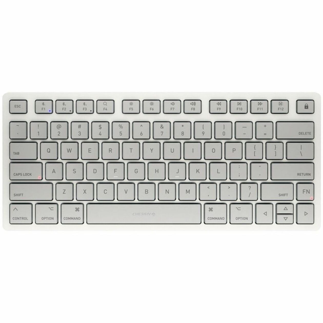Cherry Compact Multi-device Wireless Keyboard with BT in Mac Layout - JK-7110US-25