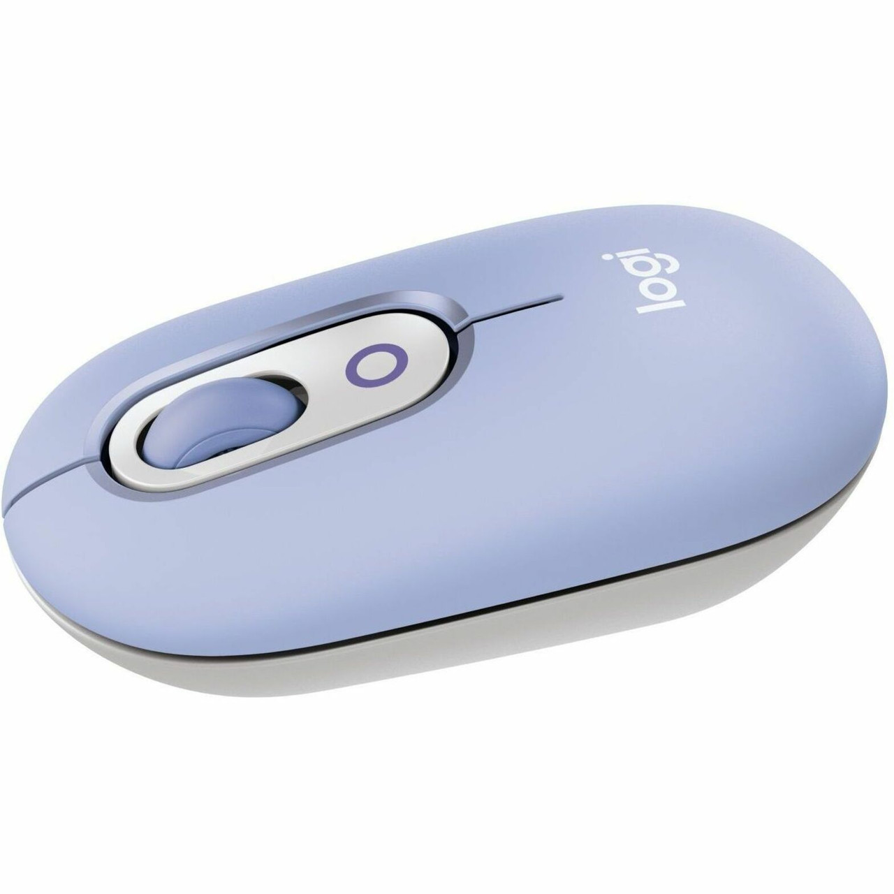 Logitech POP Mouse, Compact and Portable Wireless Bluetooth Mouse With Programmable Buttons and Quiet Clicks, Easy-Switch Between up to 3 Devices, Lilac - Wireless - 32.81 ft - 910-007410