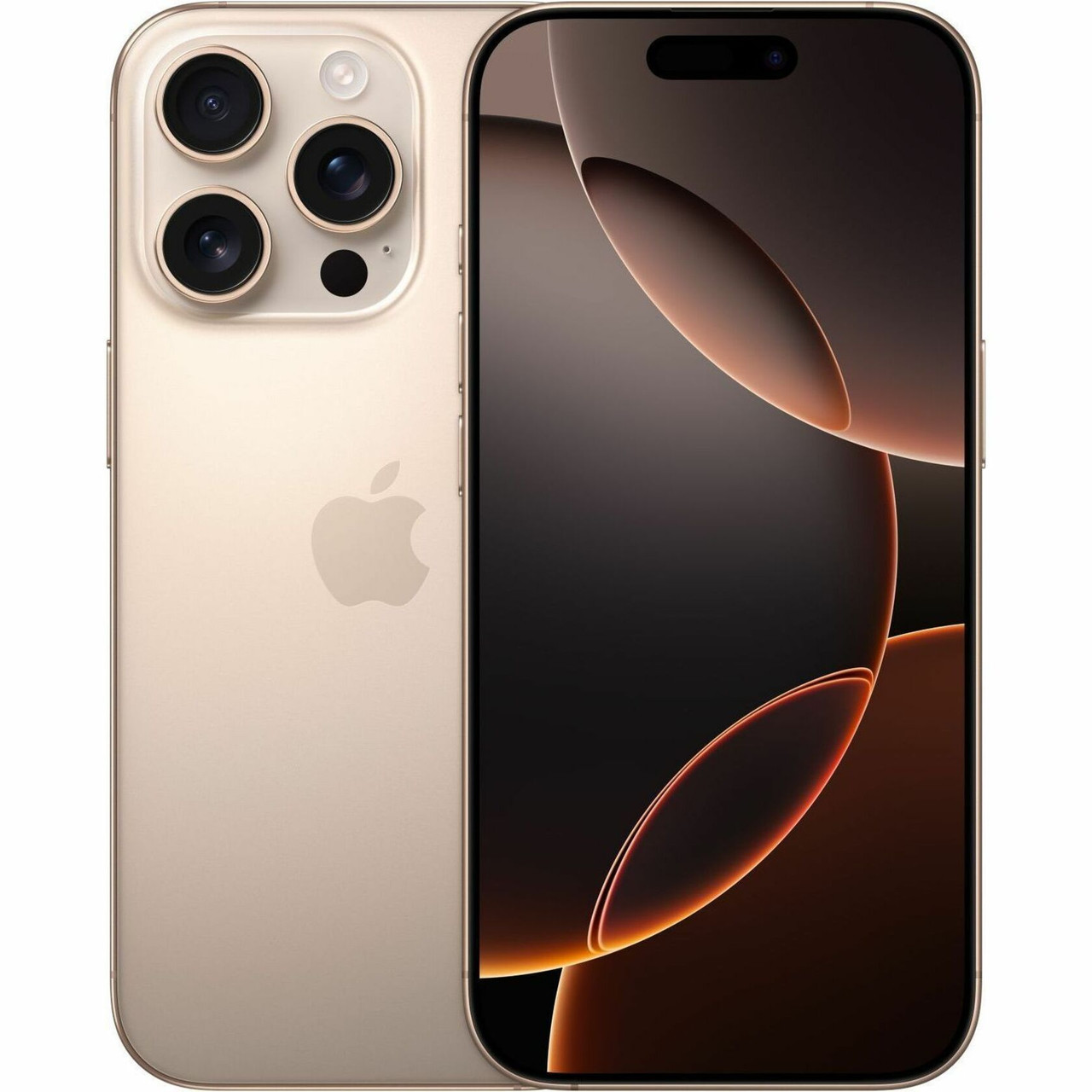 Apple iPhone 16 Pro A3293 128 GB Smartphone - 6.3" OLED 2622 x 1206 - Hexa-core (A18 ProDual-core (2 Core) 4.04 GHz Quad-core (4 Core) - 8 GB RAM - iOS 18 - 5G - Desert Titanium - MYNF3BE/A