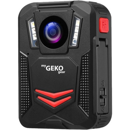 Adesso myGEKOgear Aegis 300 1512p Extreme HD Body Cam with GPS Logging, Infrared Night Vision,Password Protected System,IP65 Water Resistance, 2" LCD Screen, 32GB Storage, Long Battery Life (19 Hours Total - 2 Removable Batteries) - AG30032G