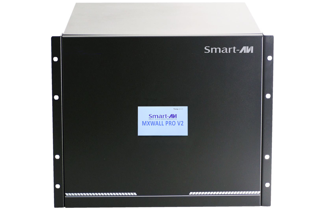Smartavi 4-Input 12-Output Video Wall Processor and Matrix Switch. Includes: [MXWALL-PRO-V2, (CCPWR06)] -MXwall Pro V2 â 11U
