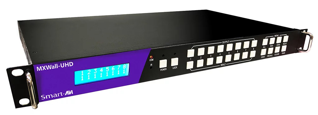 Smartavi 8Ã8 Ultra HD (4k/60Hz) Videowall Processor with Seamless Matrix Features -MXWall-UHD 8Ã8