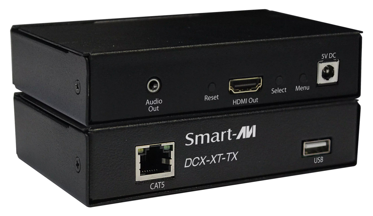 Smartavi HDMI, USB 2.0, Audio, CAT5/5e/6 Transmitter. Includes: [DCX-XT-TX-S, PS5VD3A-WLLMNT] -DCX-XT-TX-S