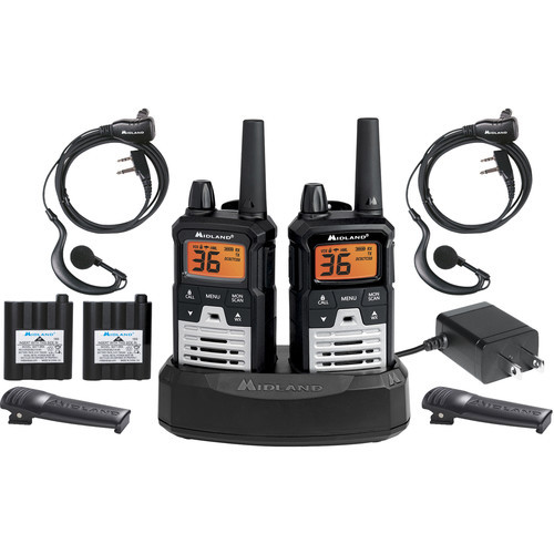 Midland X-Talker T290VP4 Two-Way Communication Radio (Black/Gray, Pair) - T290VP4
