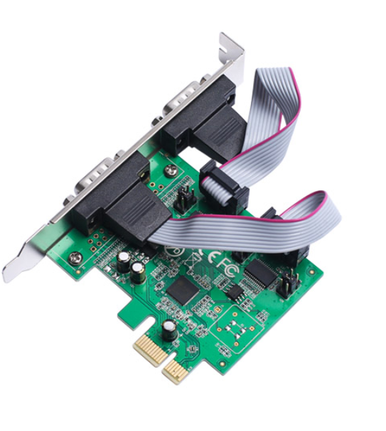 IO Crest PCIe to 2 Ports RS-232 Serial Controller Card  - IO-PCE99100-2S