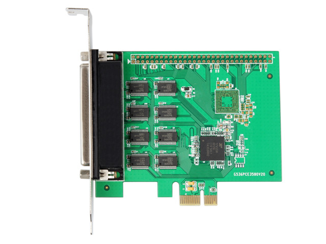 IO Crest PCIe 8 Ports RS-232 DB9 Serial Controller Card with Fan Out Cable - IO-PCE358-8S