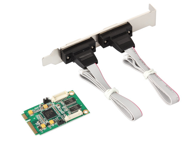IO Crest Mini PCIe serial port Card (2x RS-232) - IO-MPCE352-2S