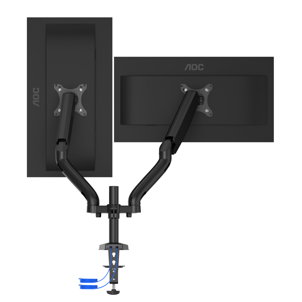 AOC AD110DX - GAMING Dual Monitor Arm For Up To 32“ Displays With Integrated USB Hub