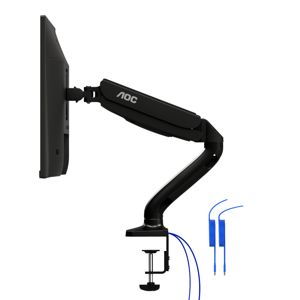 AOC AS110DX - GAMING Mechanical Gas-Spring Arm With Integrated USB Hub