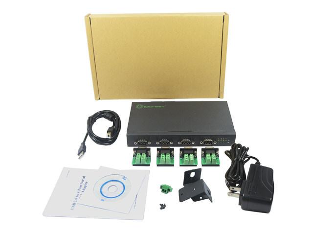 IO Crest USB 2.0 to 4 Port Serial RS232 Adapter - IO-U24232C-4S