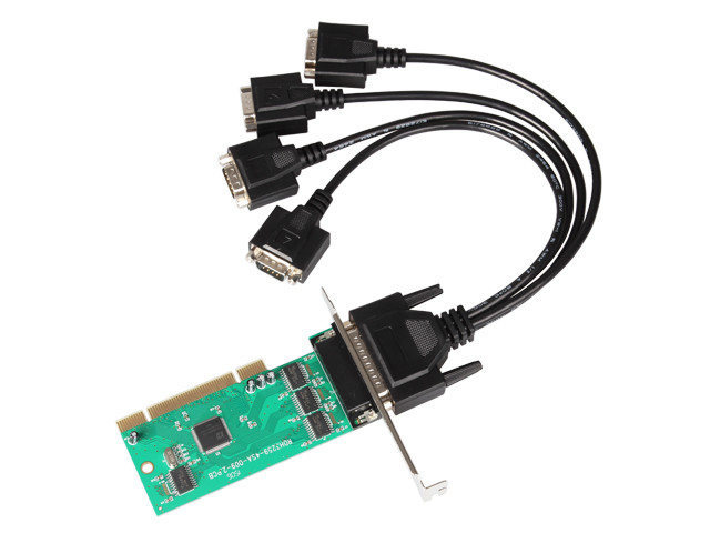 IO Crest PCI to 4 Ports DB-9 RS-232 Serial Controller Card - IO-IOC845-PR4S