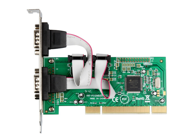 IO Crest PCI to 2 DB-9 Serial (RS-232, COM) Card - MM-PIO9865-2S