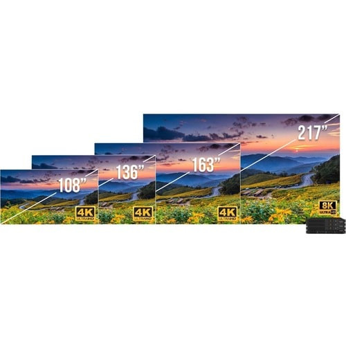 Planar Direct Light Ultra Complete Digital Signage Display - 136" LCD - 3840 x 2160 - LED - 2160p - TAA Compliant -998-2798-00