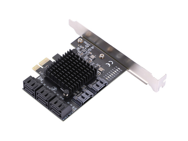 IO Crest PCIe 3.0 x1 to 8 Port SATA Card - IO-PCE1068-8I
