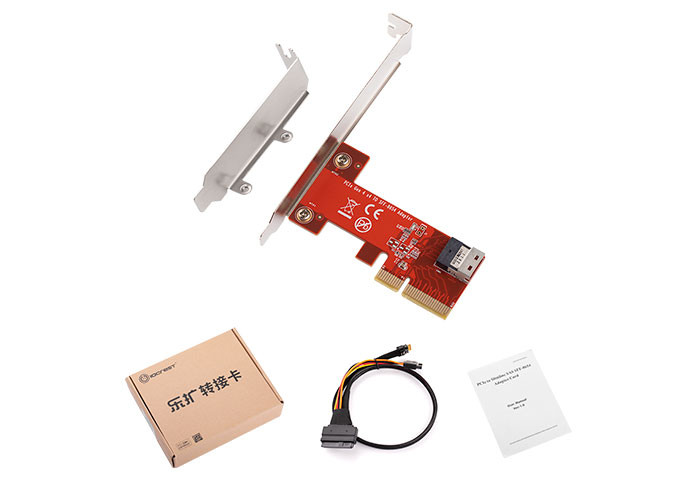 IO Crest PCIe 3.0 x4 to Slimline SAS SFF-8654 Adapter Card - IO-PEX86541