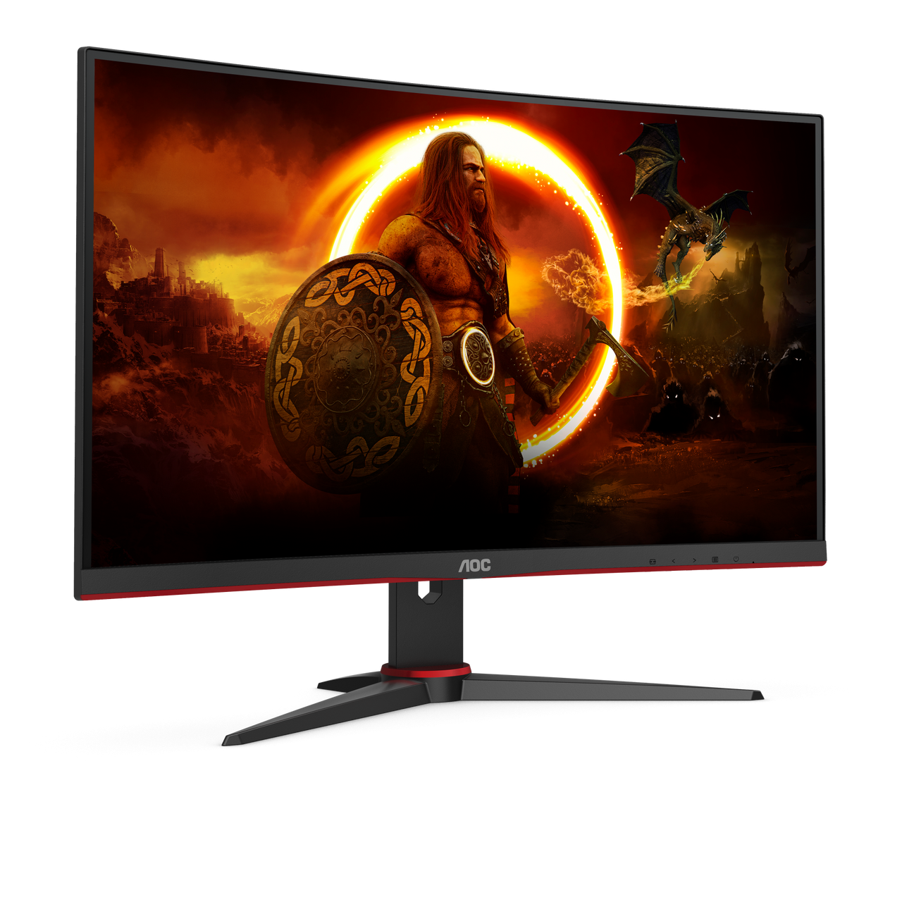 AOC C27G2E/BK Curved 27” VA monitor with 165 Hz refresh rate, 1 ms MPRT, low input lag and Adaptive Sync