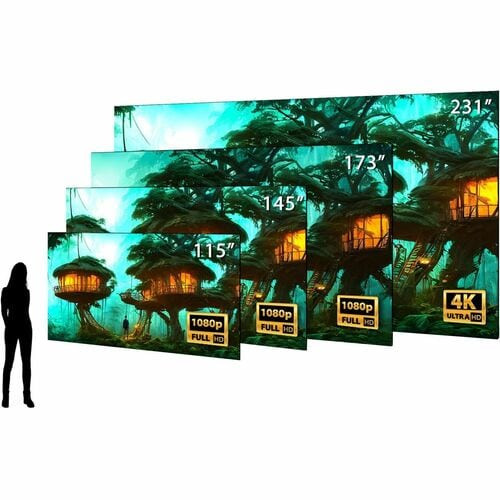 Planar Luminate Ultra W Complete UHD 231 Outdoor MicroLED Video Wall - 231" LCD - 24 Hours/7 Days Operation - 3840 x 2160 - Micro LED - 3000 Nit - 2160p - HDMI -998-4018-00