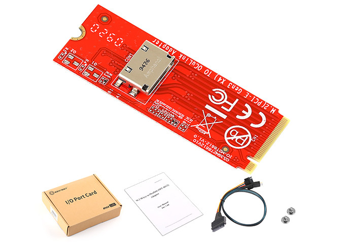 IO Crest M.2 (M-key) to Oculink SFF-8612 Adapter Card - IO-ADA86121