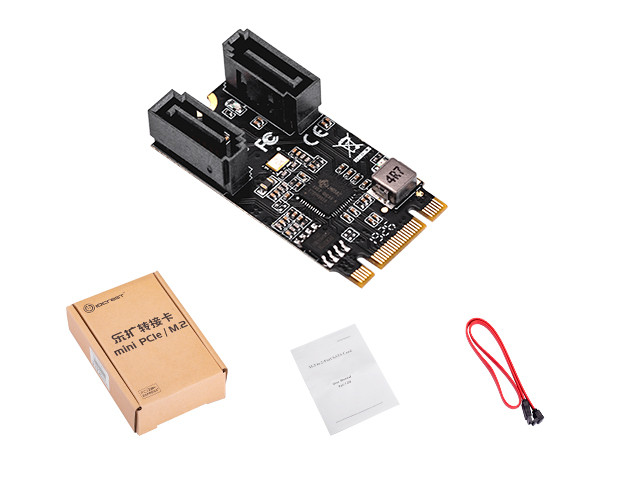IO Crest M.2 to 2 Port SATA 6G Card - IO-ADA40149