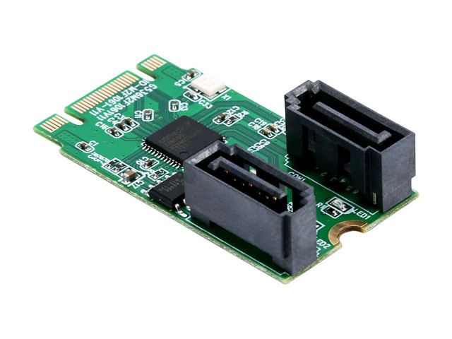 IO Crest M.2 (PCIe) to 2 Port SATA 6G Adapter - IO-M2F1061-2I