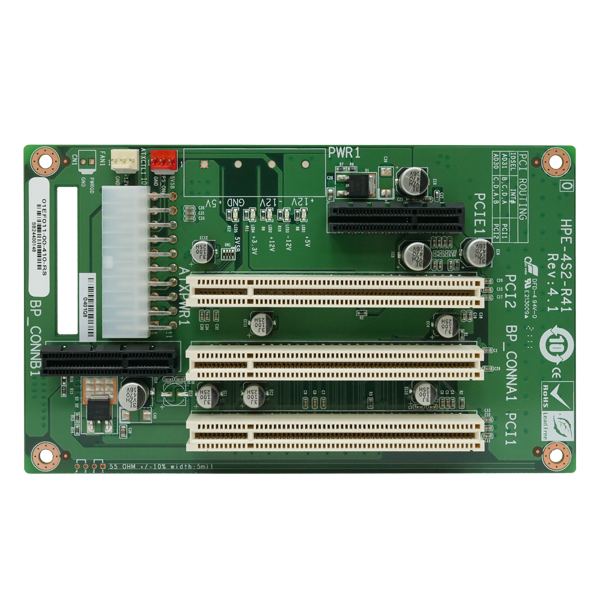 IEI 4-Slot Backplane with Two PCI Slots And One PCie x4 Slot - HPE-4S2