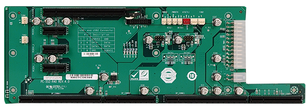 IEI 5-Slot Backplane with One PCIe X16 Slot and Three PCIe X1 Slots- PE-5S2