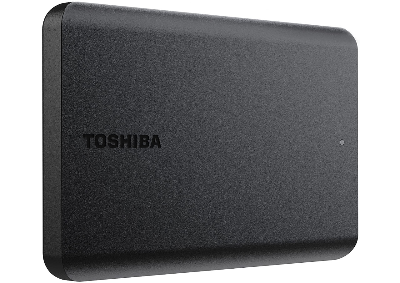 Toshiba Canvio Basics Portable External Hard Drive - 1TB, Black, USB 3.0 - HDTB510XK3AA