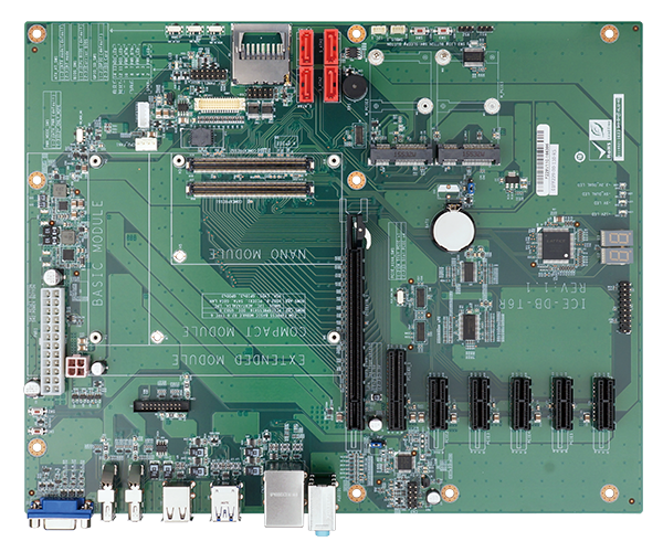 IEI Baseboard for COM Express Type 6 Module COM.0 Rev. 2.1 - ICE-DB-T6R