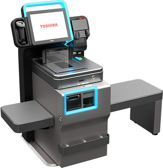Toshiba 6800-30C System 7 Cashless Belted security Bi-optic Scanner Bed, Self Checkout System 7 - 6800-30C