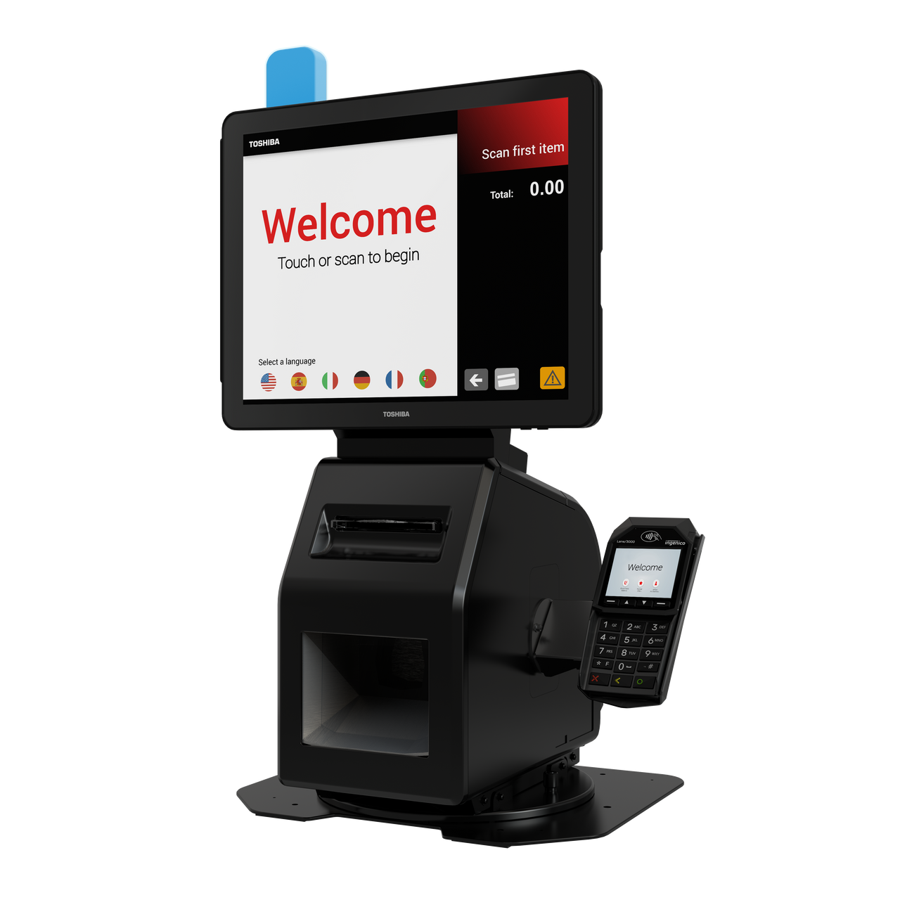 Toshiba Pro-X Hybrid Kiosk Self-Service Touchpoint With A Flexible, Compact Design - Pro-X Hybrid Kiosk
