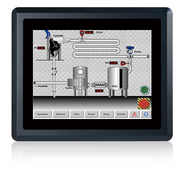 IEI 8” Fanless Panel PC with Intel Bay Trail Solution - PPC-F08B-BT