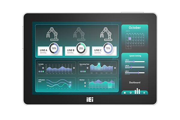 IEI 8” Fanless Panel PC with Intel Celeron Processor J6412 - AFL4-W08-EHL