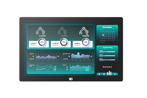 IEI 15.6” Fanless Panel PC with Intel Celeron Processor J6412 - AFL4-W15-EHL