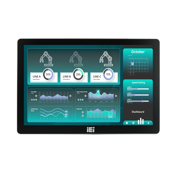 IEI 10.1” Fanless Panel PC with Intel Celeron Processor J6412 - AFL4-W10-EHL