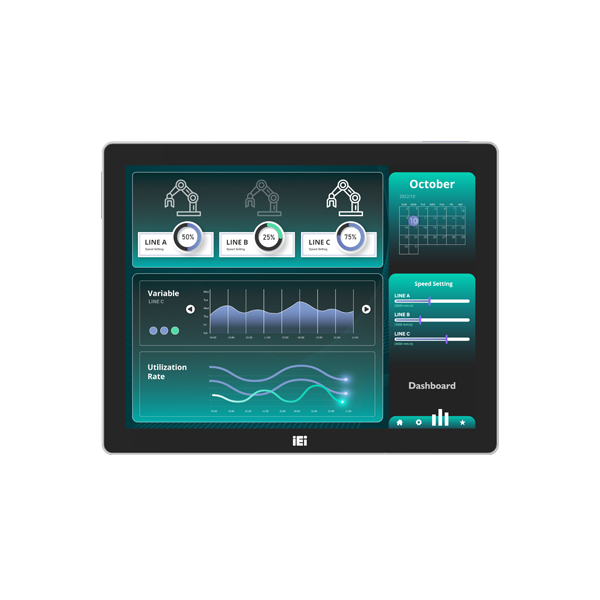 IEI 12” Fanless Panel PC with Intel Celeron Processor J6412 - AFL4-12-EHL