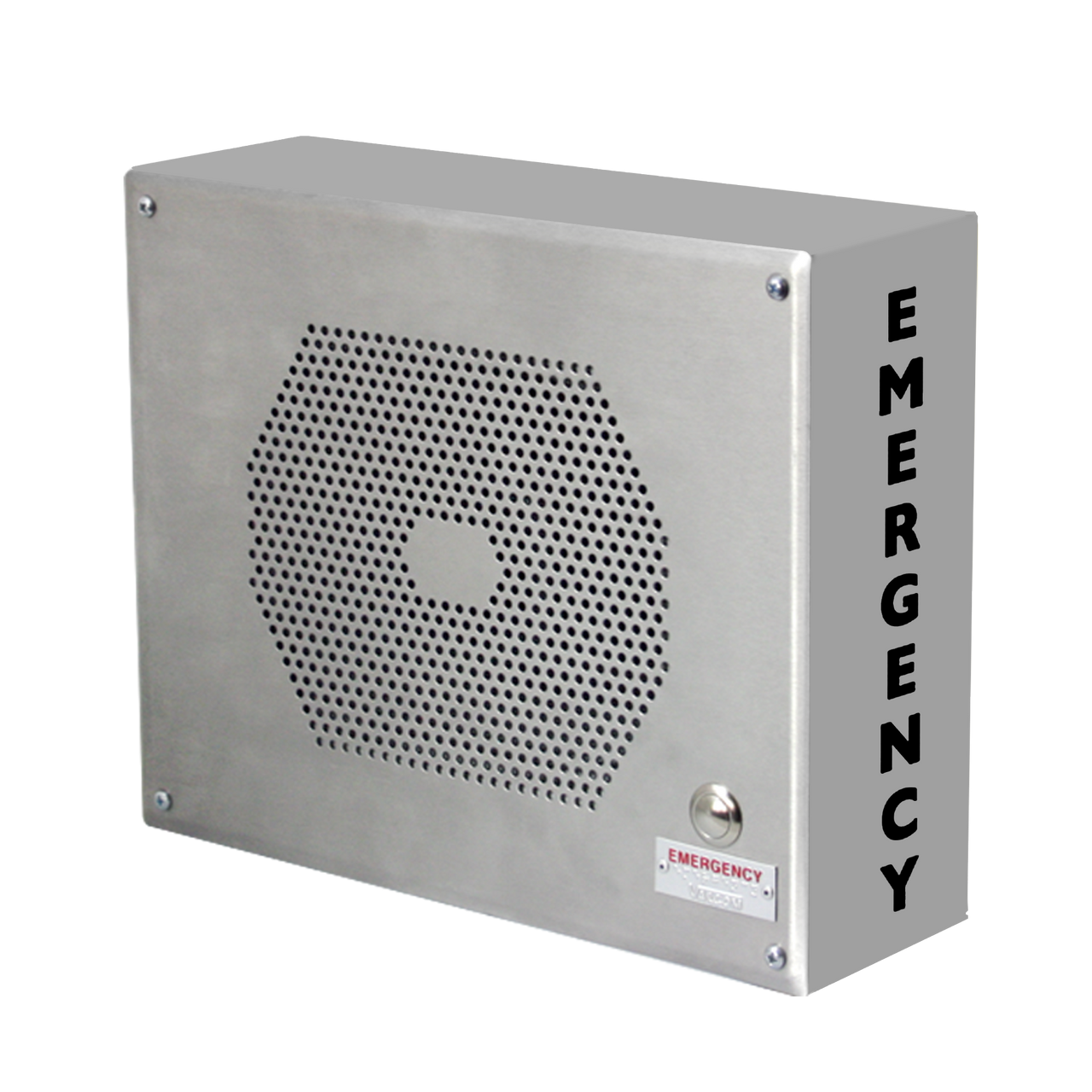 Valcom IP Emergency Call Station, Vandal-Resistant, Surface Mount, Gray -Vip-9890A-Em-G