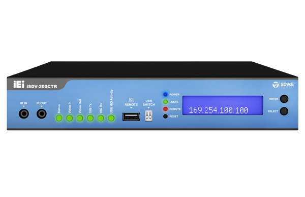 IEI 4K HDR SDVoE IP Combo Transceiver Supports 10G Copper & Fiber - iSDV-200CTR
